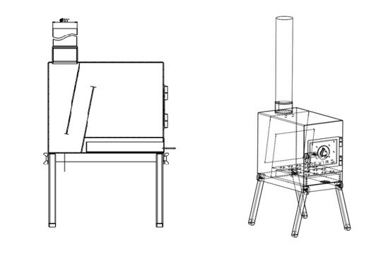 Печь дровяная Сибтермо малая в Кургане