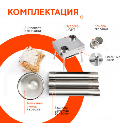Походная печь Hyggelig LIGHT в Кургане