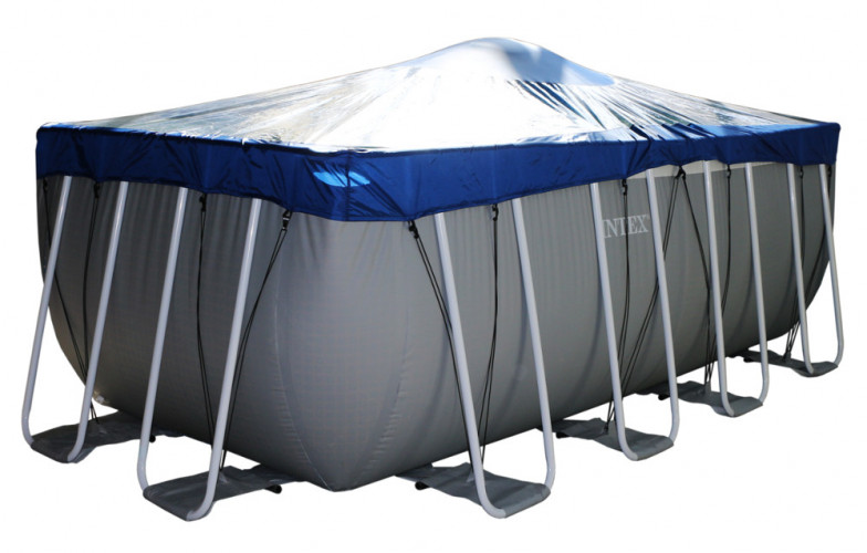 Тент для прямоугольного бассейна Intex/Bestway с надувной подушкой "Фиеста" в Кургане