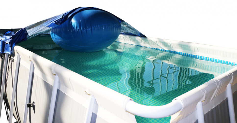 Тент для прямоугольного бассейна Intex/Bestway с надувной подушкой "Фиеста" в Кургане