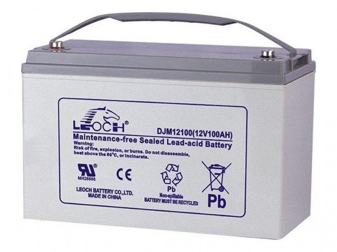 Аккумулятор Leoch DJM12100 (12 В, 100 Ач) в Кургане