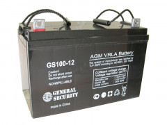 Аккумулятор General Security GS 100-12 (12 В, 100 Ач) Аккумулятор General Security GS 100-12 (12 В, 100 Ач)