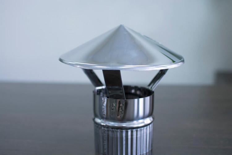 Зонт-дымник на трубу d-80 мм.(нерж) в Кургане