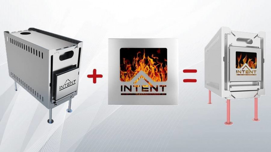 Стеклянная дверца для печи Intent в Кургане