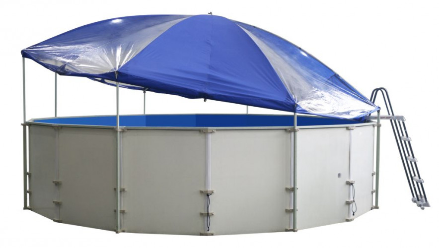 Подъемный тент-навес для бассейна "Фиеста" в Кургане