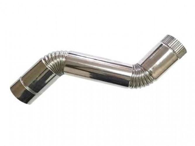 Сегмент трубы S-образный d-80 мм.(нерж.)Инвент в Кургане