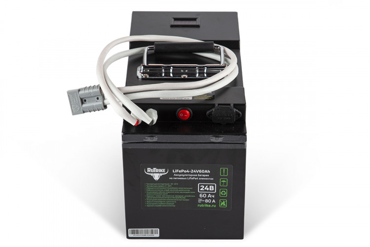 Тяговый железо-фосфатный аккумулятор RuTrike LiFePO4 60V48Ah (60А) в Кургане