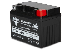 Аккумулятор стартерный для мототехники Rutrike YTX4L-BS (12V/4Ah)