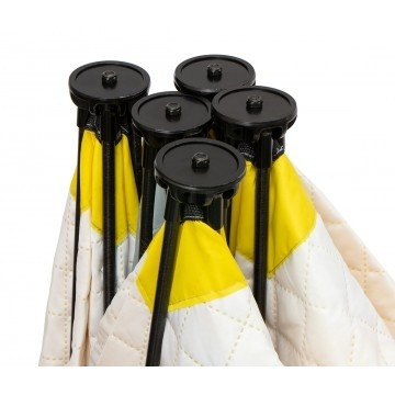 Палатка для рыбалки Helios утепл.Куб 1,5х1,5 желтый/серый в Кургане