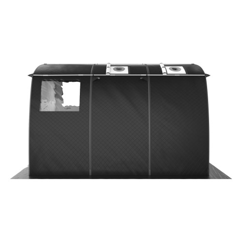 Мобильная баня-палатка МОРЖ Max (Черный) в Кургане