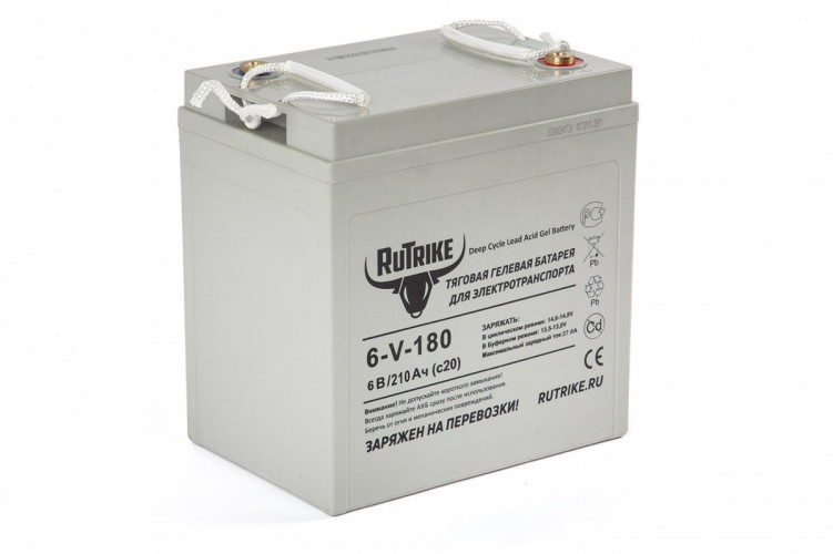Тяговый гелевый аккумулятор RuTrike 3-EVF-180A (6V180A/H C3) в Кургане