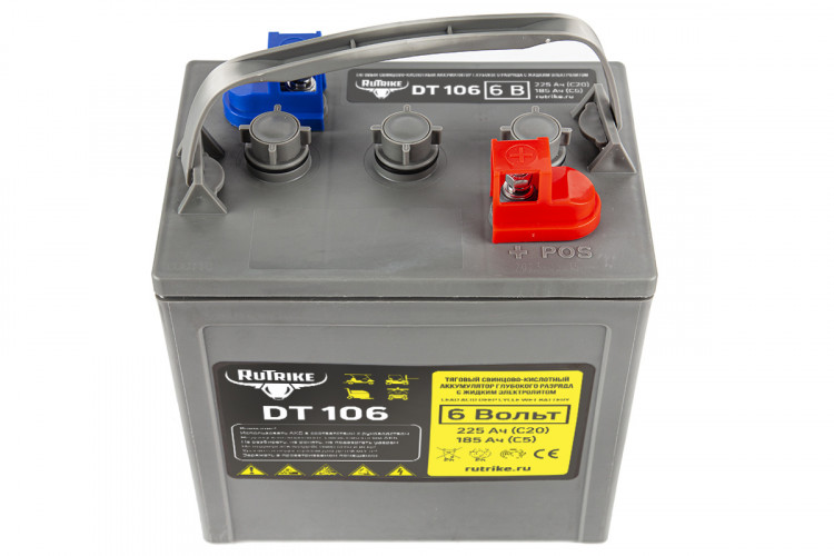 Тяговый аккумулятор RuTrike WET DT106 (T-105) 6V155A/H C3 в Кургане