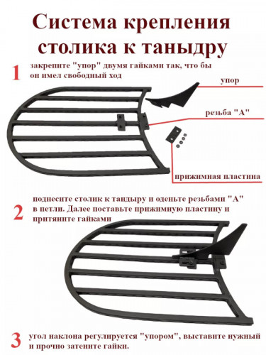 Боковой столик для тандыра в Кургане