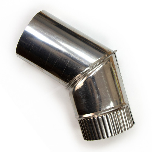 Колено дымохода d90, угол 45° в Кургане