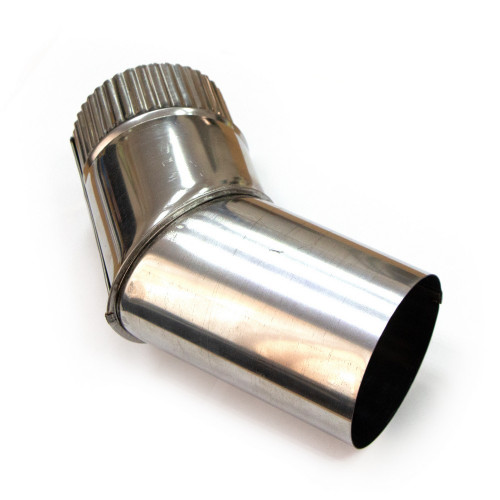 Колено дымохода d90, угол 45° в Кургане