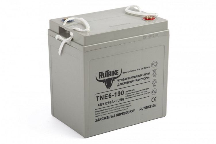 Тяговый гелевый аккумулятор RuTrike TNE6-190 (6V210A/H C3) в Кургане