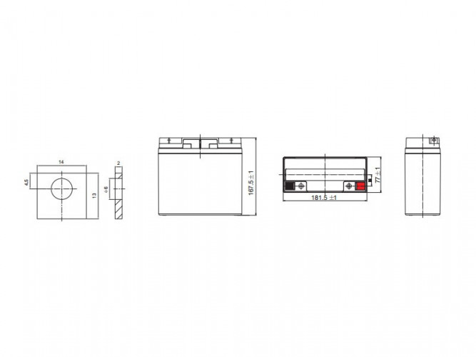 Аккумулятор Leoch DJW 12-18 (12 В, 18 Ач) в Кургане