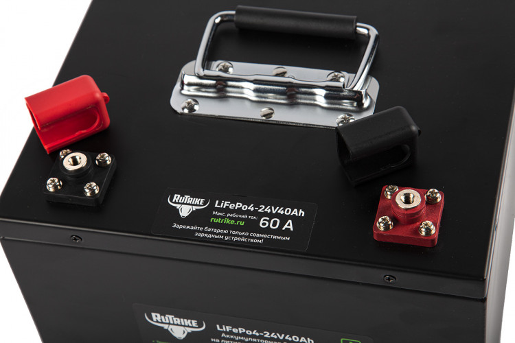 Тяговый железо-фосфатный аккумулятор RuTrike LiFePO4 24V40Ah (60A) в Кургане