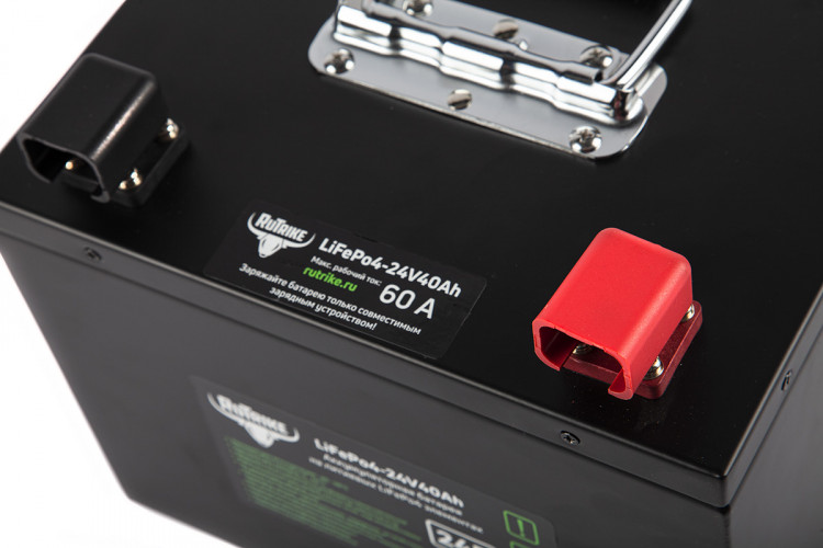Тяговый железо-фосфатный аккумулятор RuTrike LiFePO4 24V40Ah (60A) в Кургане
