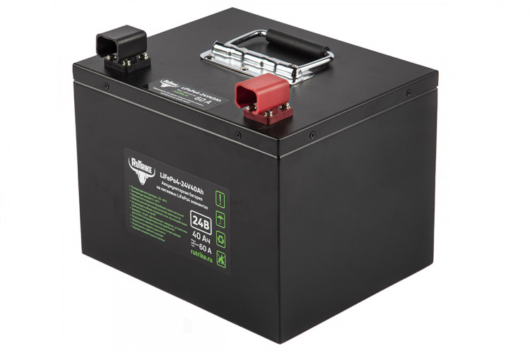 Тяговый железо-фосфатный аккумулятор RuTrike LiFePO4 24V40Ah (60A) в Кургане