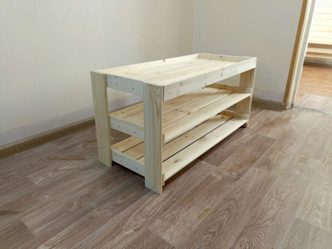 Полка для обуви деревянная в Кургане