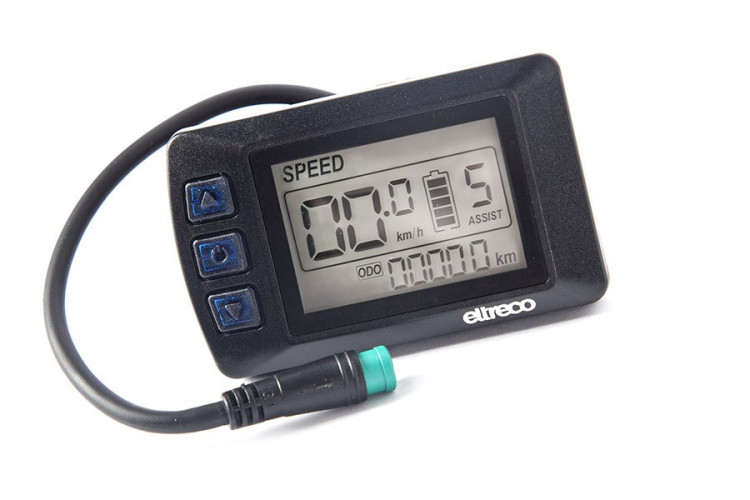 Мотор-колесо Eltreco 48V 350W LCD 26" передний АКБ HL 48V 10А/ч в Кургане