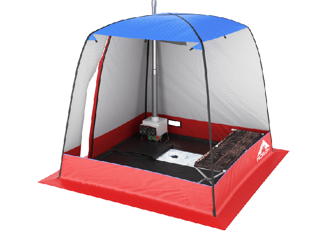 Мобильная баня-палатка МОРЖ (Черный) в Кургане